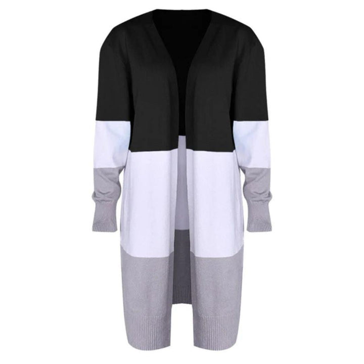 W&W Mode | Strickjacke mit Farbblock und offener Front