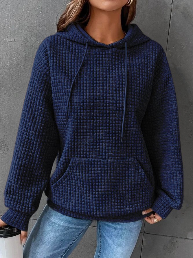 W&W Mode | Casual Hoodie Einfarbig für Damen