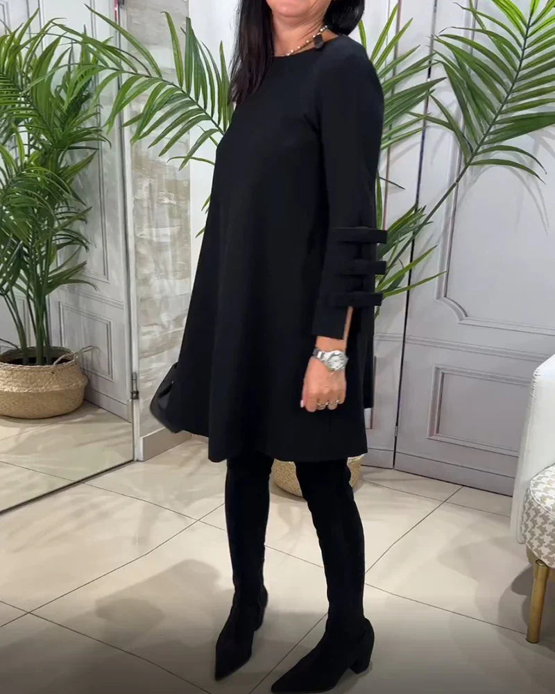 W&W Mode | Elegantes Langarmkleid
