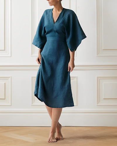 W&W Mode | Elegantes Leinenkleid