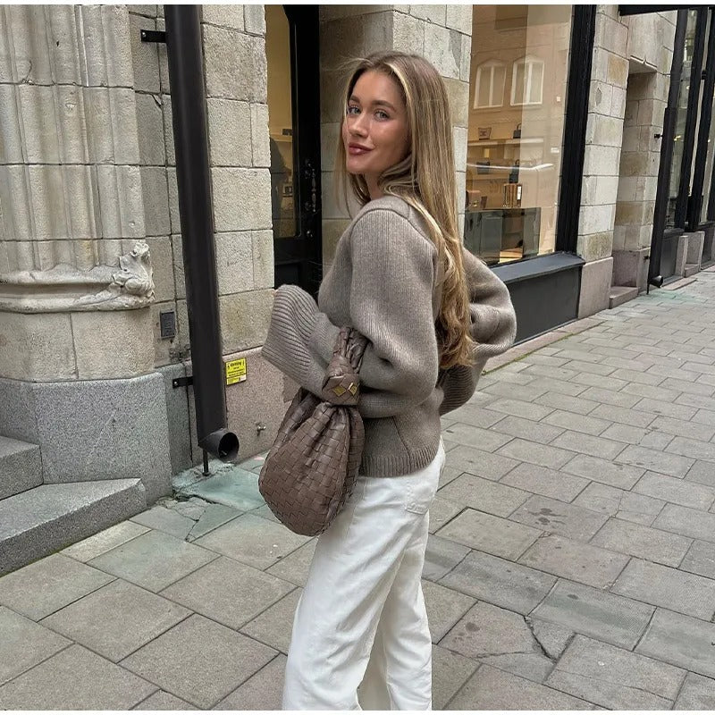 W&W Mode | Gestrickte Strickjacke