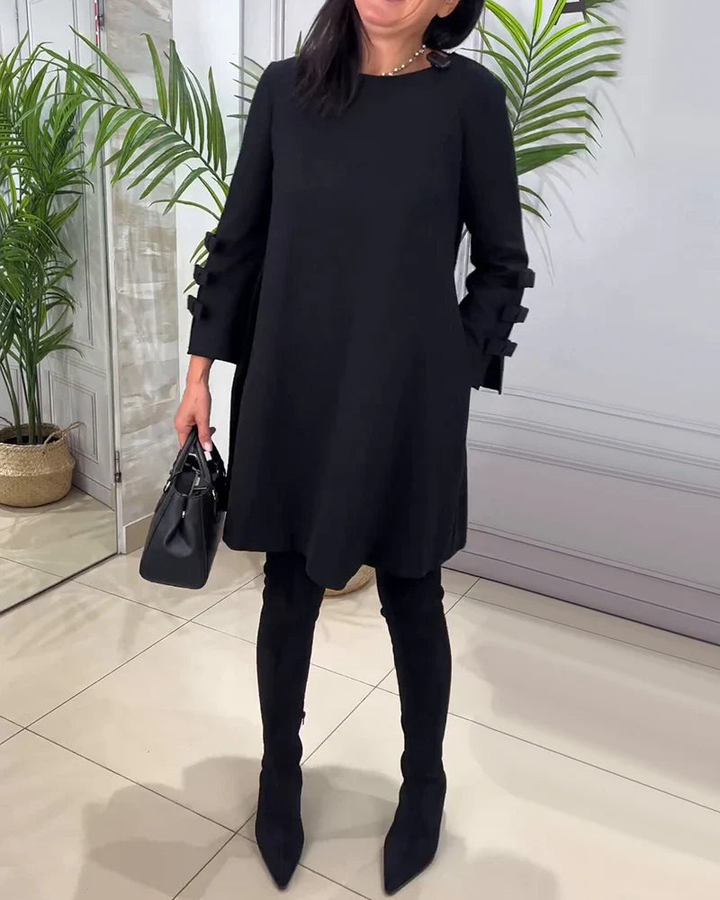 W&W Mode | Elegantes Langarmkleid