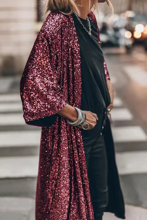 W&W Mode | Stilvoller Glitter Cardigan