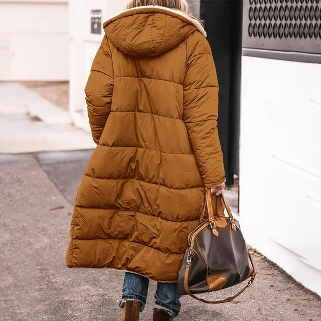 W&W Mode | Gepolsterte warme Parka mit Futterkapuze für Damen