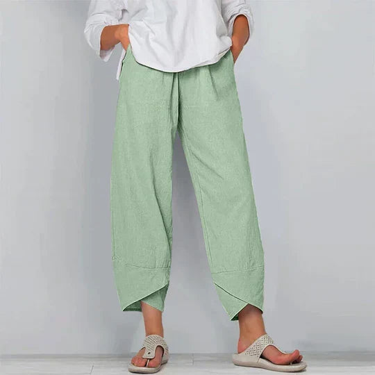 W&W Mode | Baumwoll Leinen Hose Für Damen