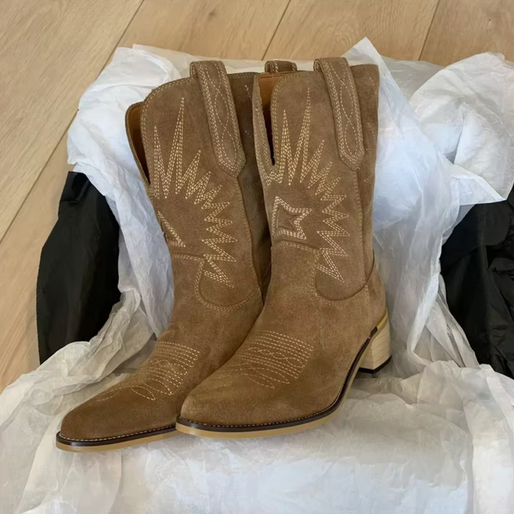W&W Mode | Broderede Vintage Stiefel