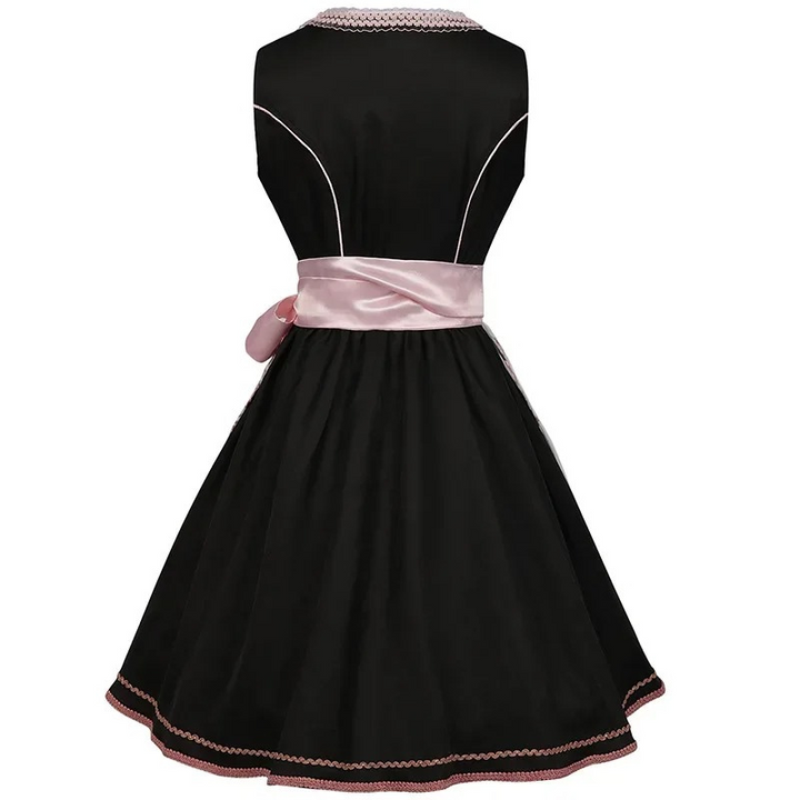 W&W Mode | Damen Traditionelles Kleid mit Blumenstickerei