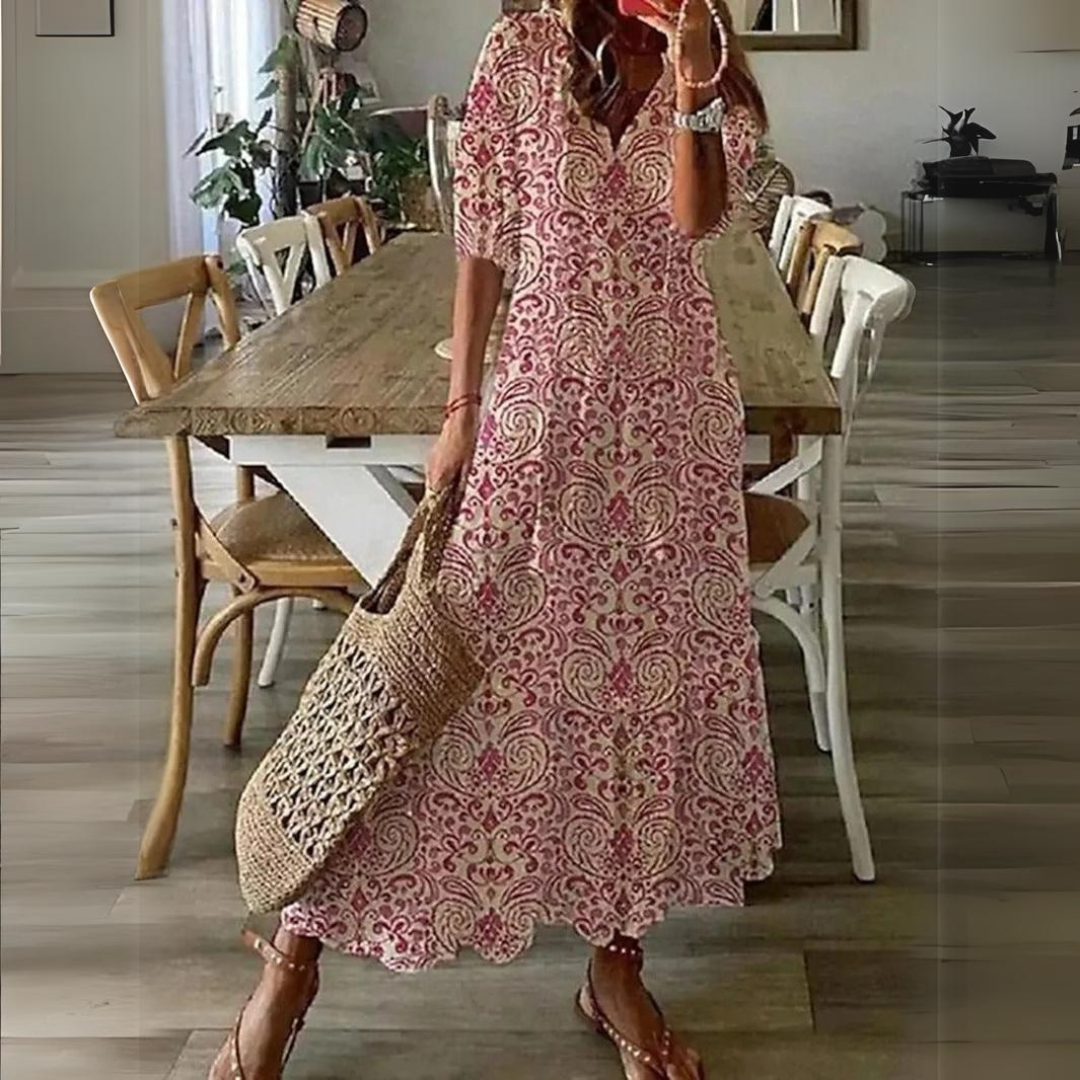 W&W Mode | Maxi Kleid Mit Blumenmuster