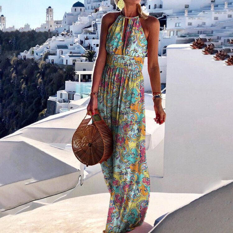 W&W Mode | Boho Maxikleid Mit Neckholder