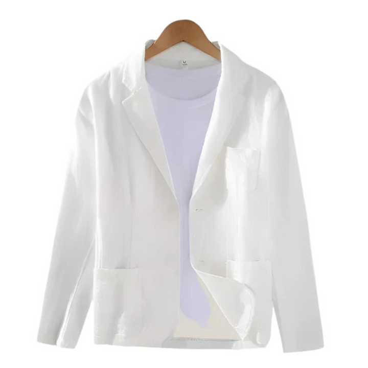 W&W Mode | Herren Eleganter Italienischer Leinenblazer Charmante Jacke Für Männer