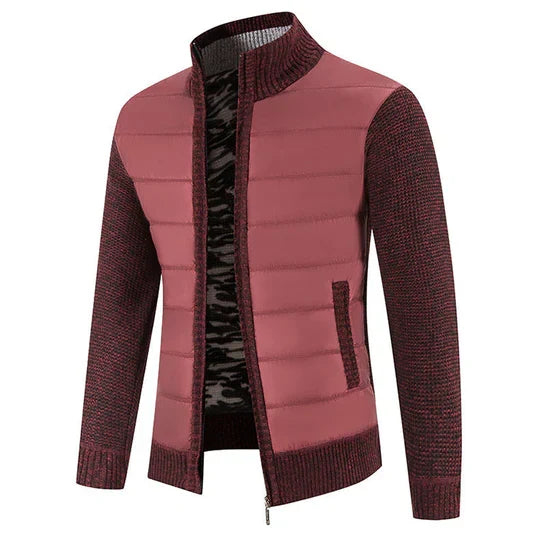 W&W Mode | Hybridjacke Aus Gesteppter Strickware Für Herren