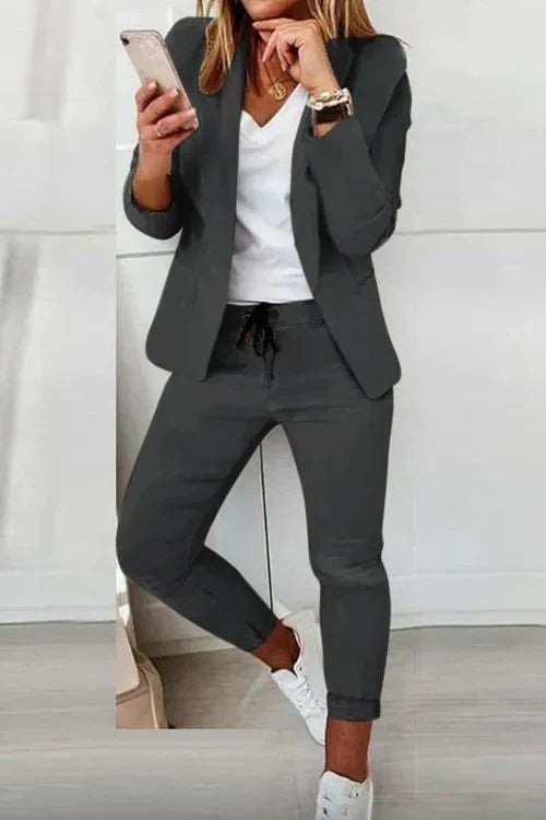 W&W Mode | Langärmeliger Blazer Und Hose Stil