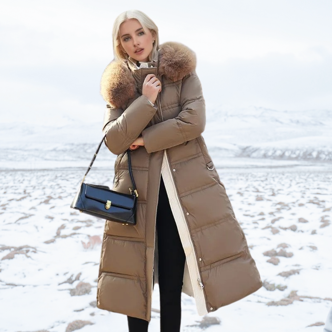 W&W Mode | Luxuriöser Kunstpelz-Wintermantel für Damen