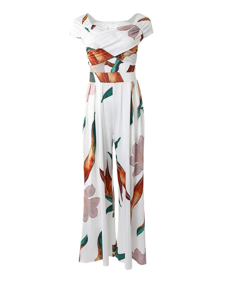 W&W Mode | Elegantes Jumpsuit Kleid mit Blumenmuster