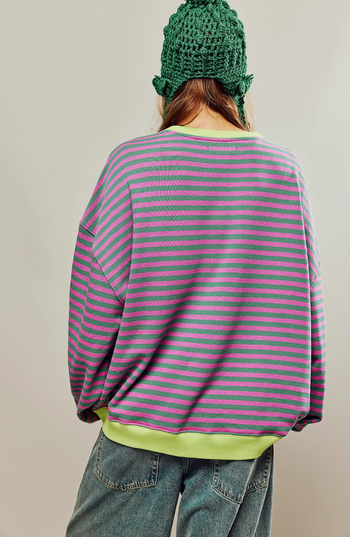 W&W Mode | locker gestreifter Pullover für Frauen