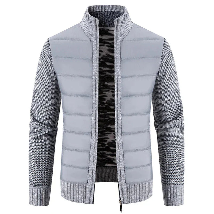 W&W Mode | Hybridjacke Aus Gesteppter Strickware Für Herren