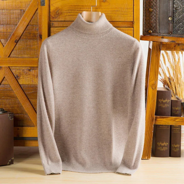 W&W Mode | Herren Wollpullover Mit Rollkragen Und Schlankem Design