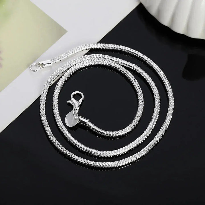 W&W Mode | 925 3mm Sterling Silber Schlangen Kette