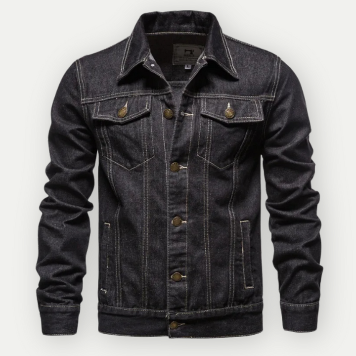 W&W Mode | Klassische Denim Truckerjacke Für Herren