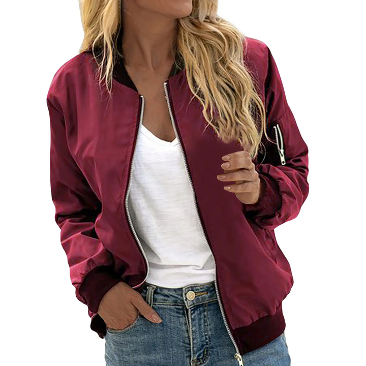 W&W Mode | Leichtgewicht Bomberjacke Damen, Bomberjacke Mit Reißverschluss
