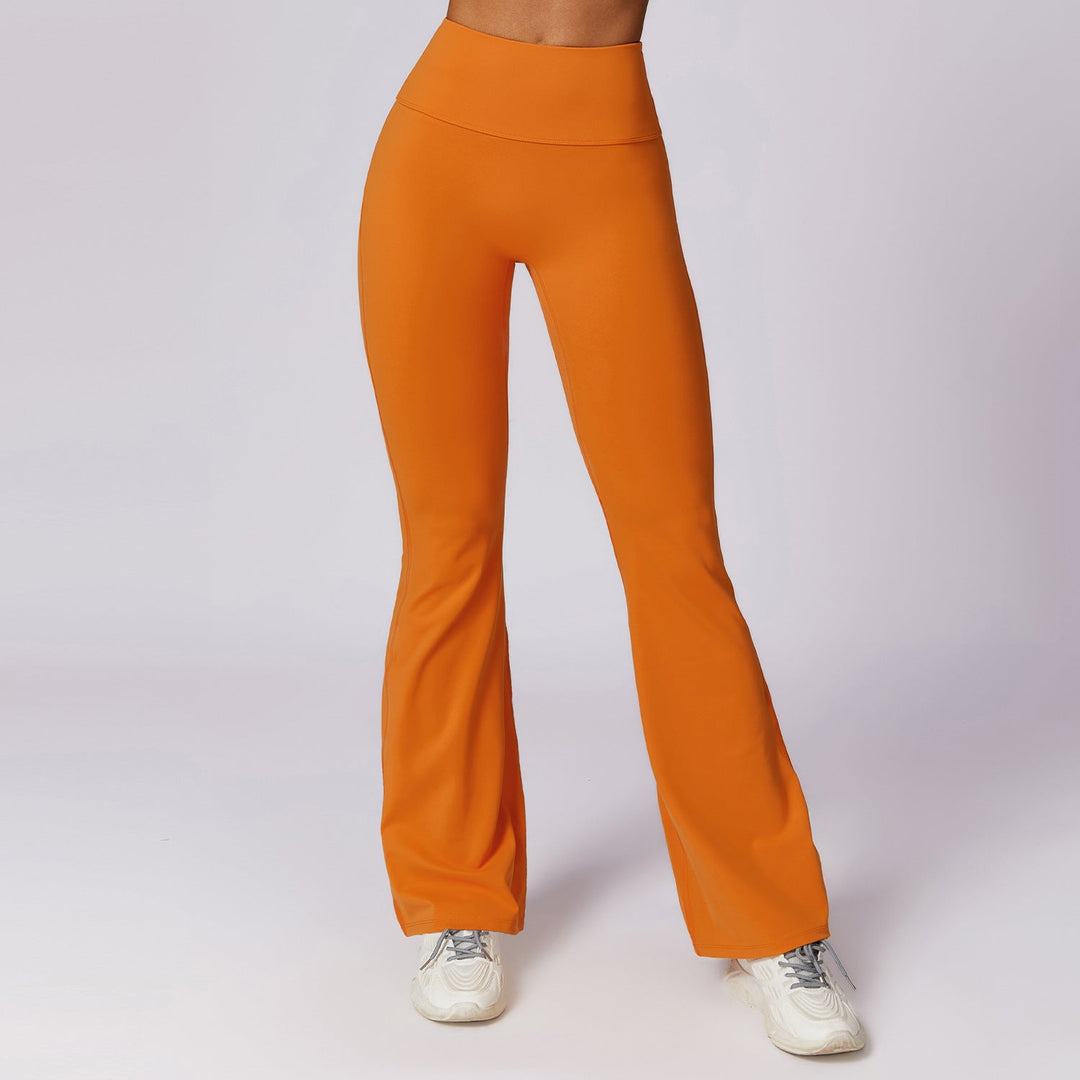 W&W Mode | Stylische Fitness Hohe Taille Flare Yoga-Hose