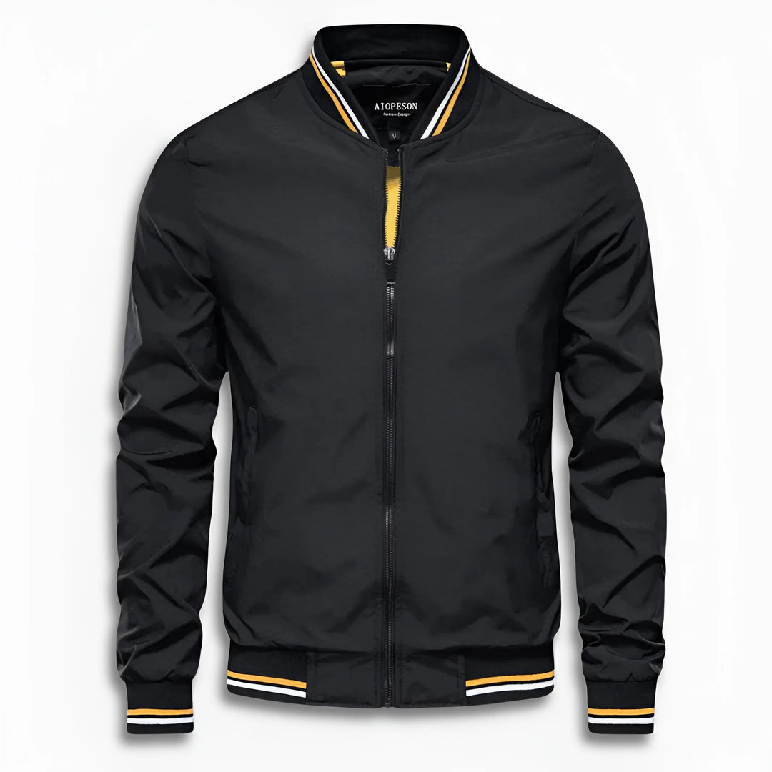W&W Mode | Herren Lässige Übergangsjacke mit Wasserabweisender Oberfläche & Stehkragen W&W Mode