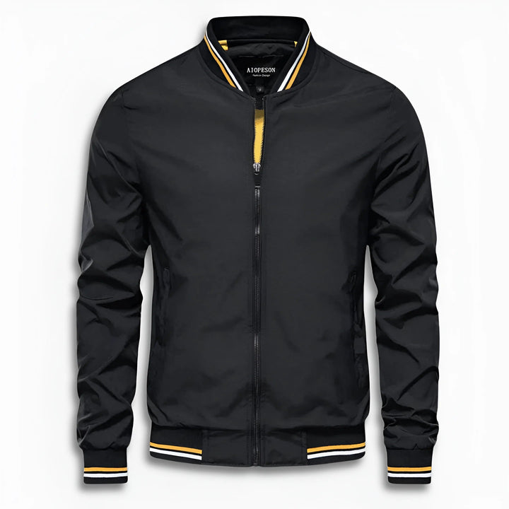 W&W Mode | Herren Lässige Übergangsjacke mit Wasserabweisender Oberfläche & Stehkragen W&W Mode