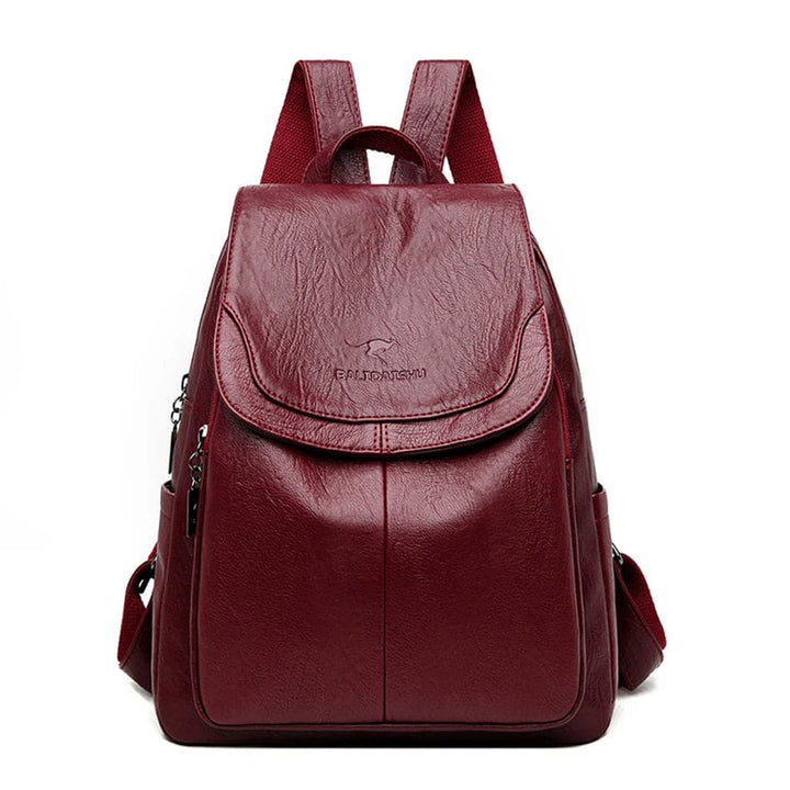 W&W Mode | Schicker Leder Rucksack Mit Diebstahlschutz Für Damen