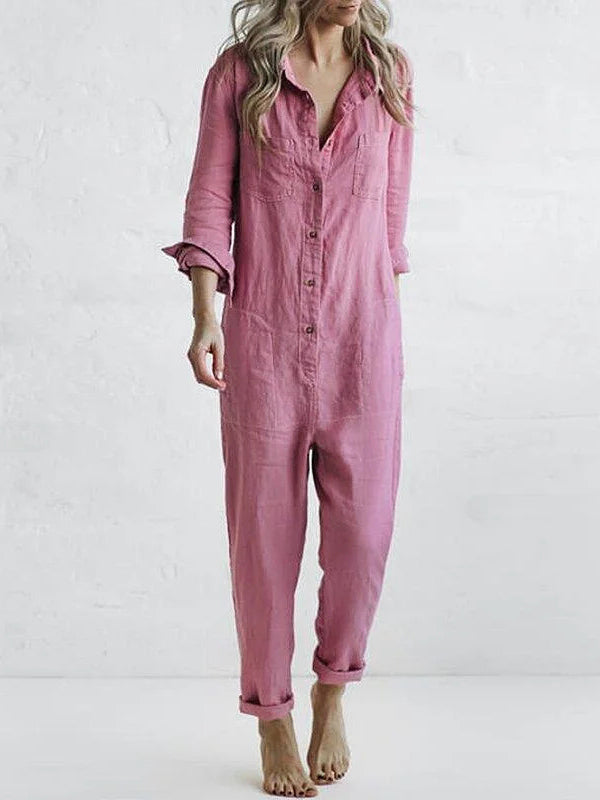 W&W Mode | Bequemer Jumpsuit Mit Taillengürtel