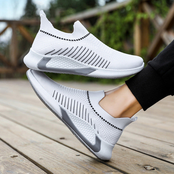 W&W Mode | Atmungsaktive Herren Sneaker Mit Streifendesign
