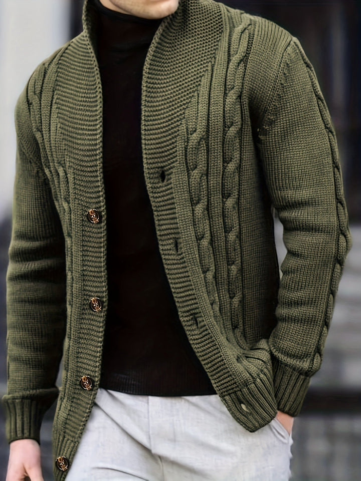 W&W Mode | Zopfstrickjacke mit Knöpfen