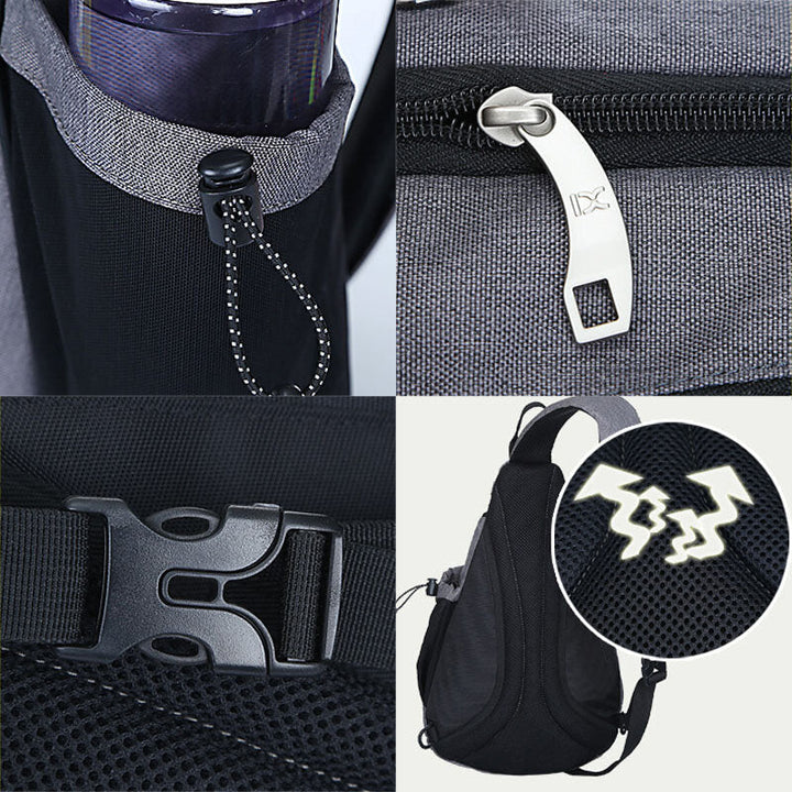 W&W Mode | Große Lagertruhe Tasche Reflektierend gestreiftes Design Reisetasche Umhängetasche Liebhaber Taschen