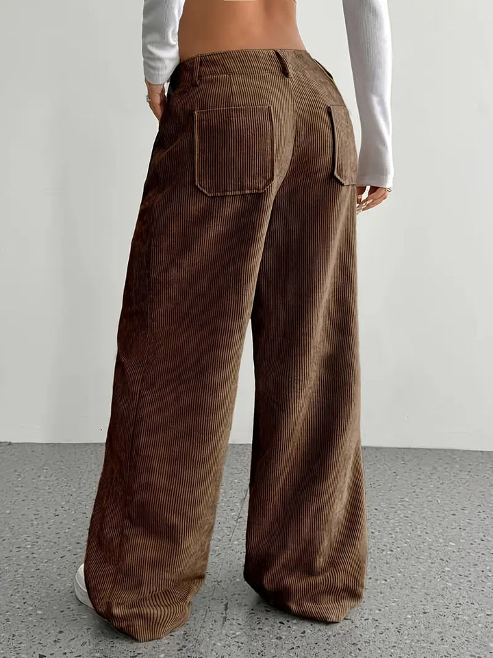 W&W Mode | Cordhose Mit Weitem Bein Für Frauen