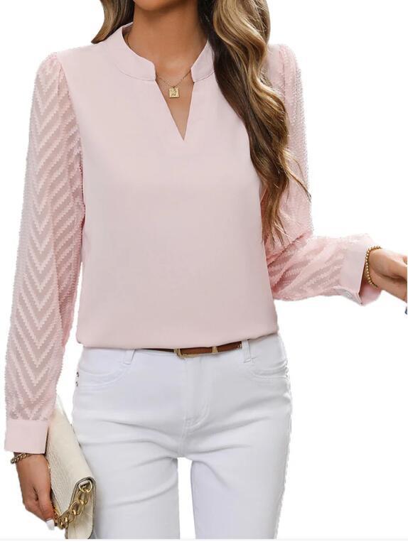 W&W Mode | Elegantes Chiffon Top Mit V-ausschnitt