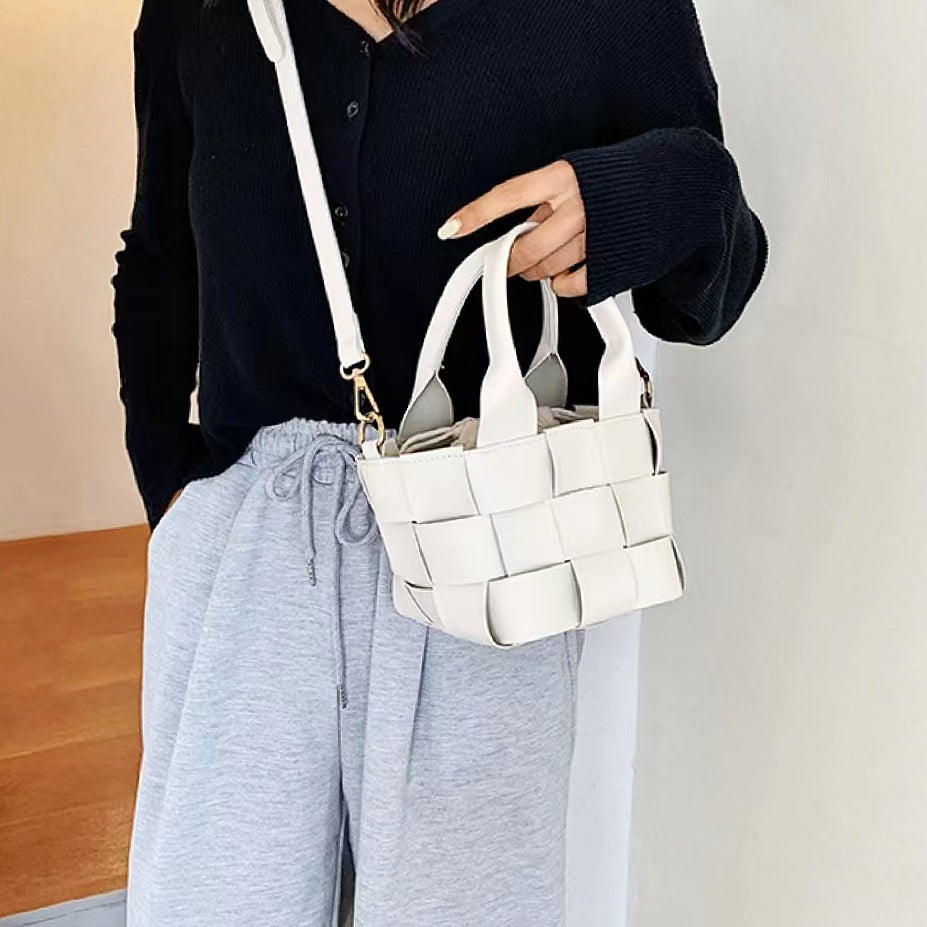 Leather Mini Basket Bag