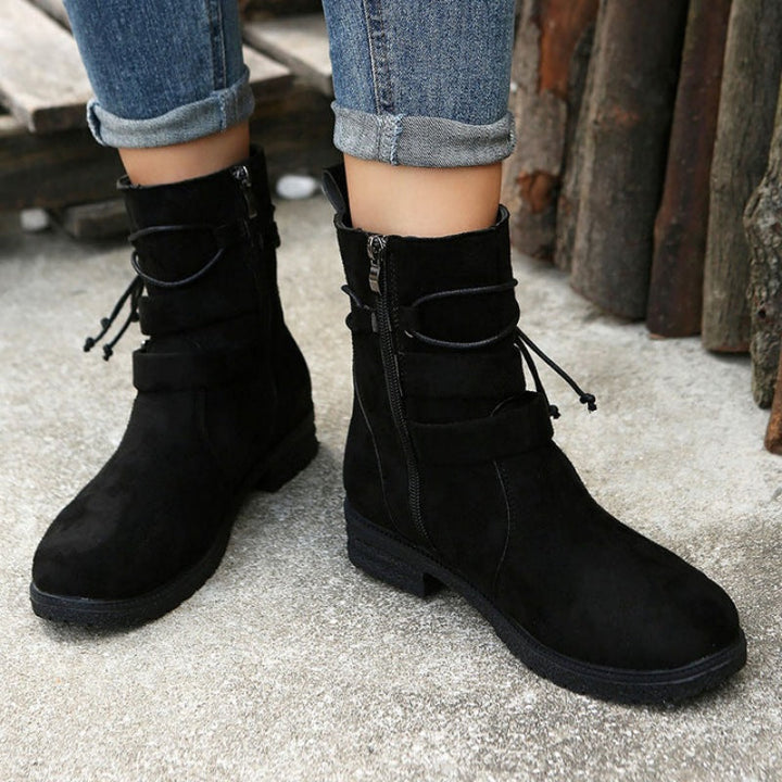 W&W Mode | Casual Damenstiefel mit Schnalle