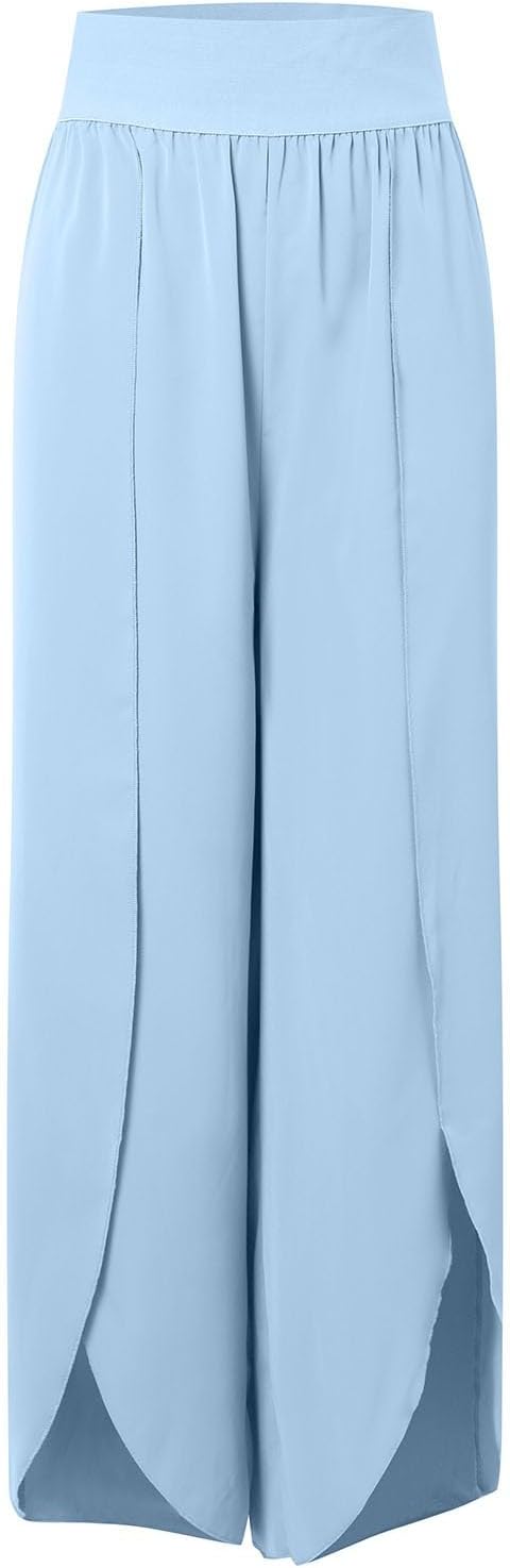 Damen luftige Culotte mit Seitenschlitzen W&W Mode