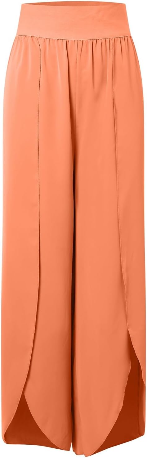 Damen luftige Culotte mit Seitenschlitzen W&W Mode