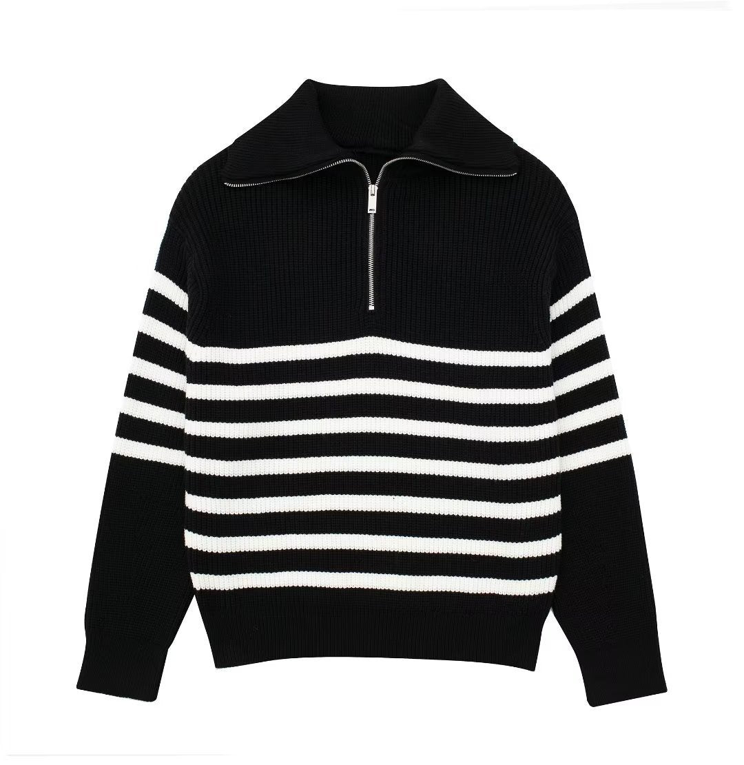 W&W Mode | All Match Wollpullover Mit Offenem Kragen