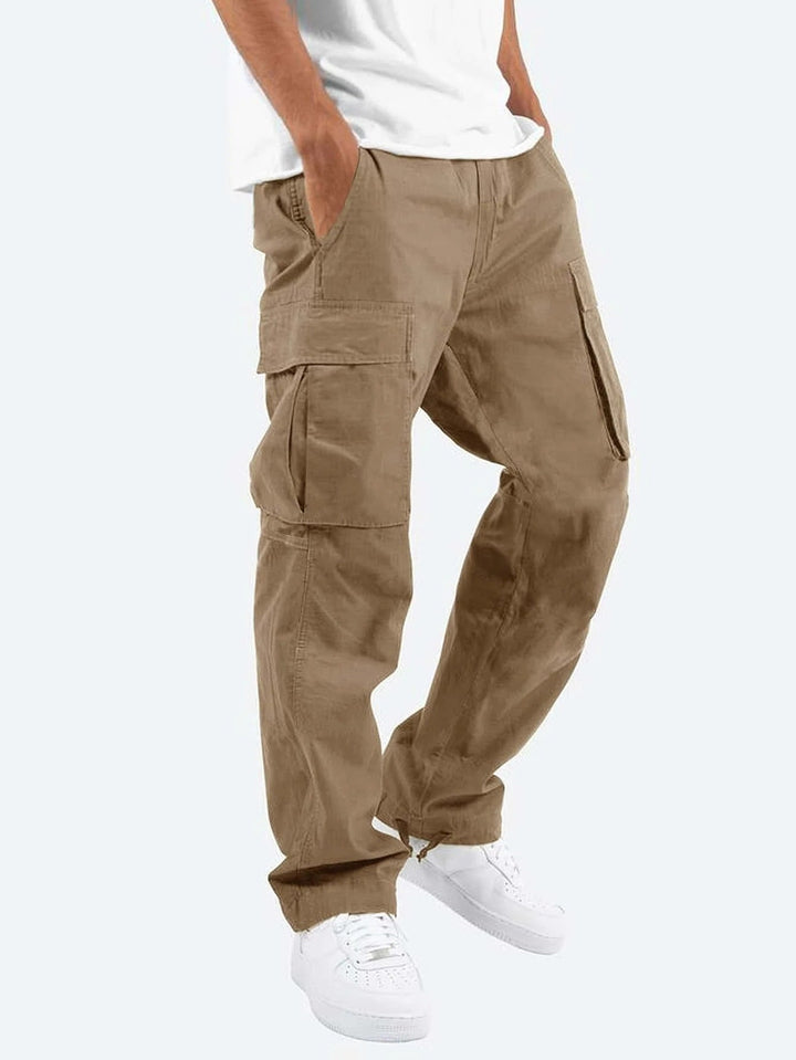 W&W Mode | Bequeme Herren Arbeitsbekleidungs Hose Mit Verstellbarem Bund Und Vielen Taschen