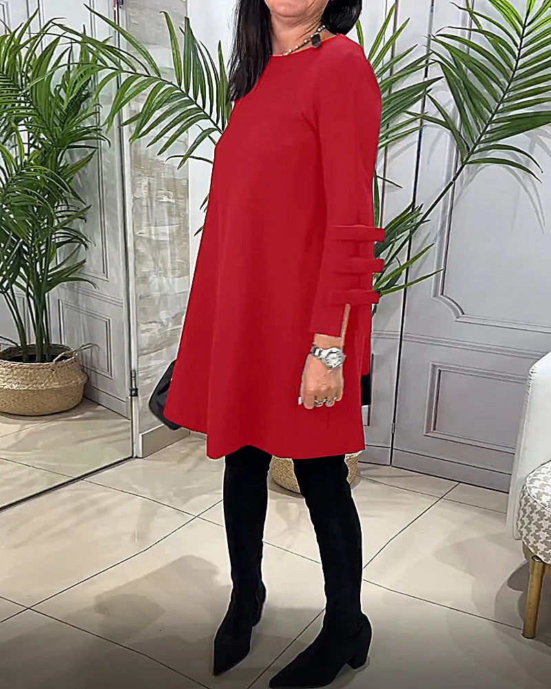 W&W Mode | Elegantes Langarmkleid