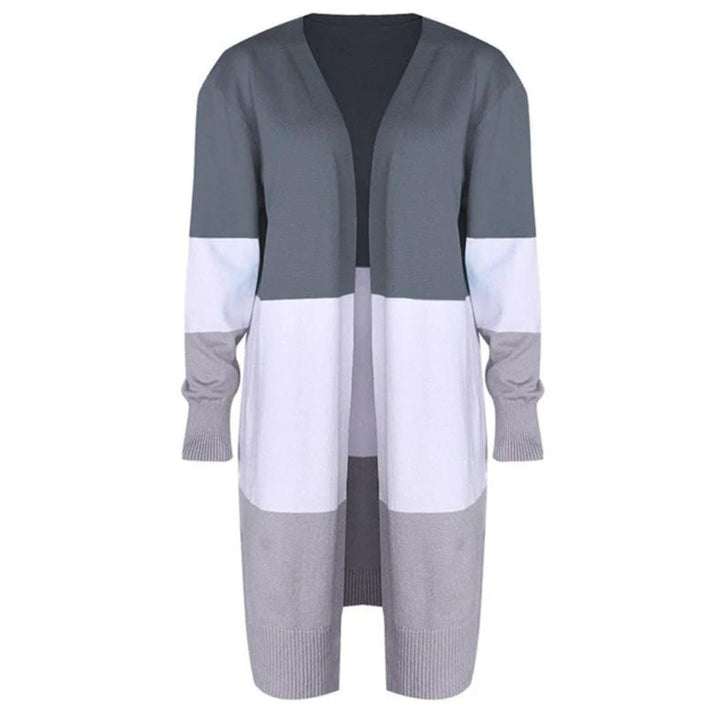 W&W Mode | Strickjacke mit Farbblock und offener Front