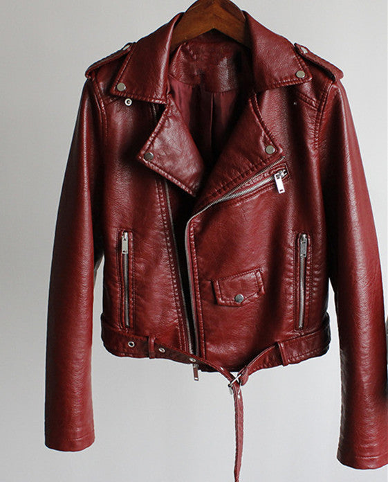 W&W Mode | Gekürzte Lederjacke für Sie : Stylish 2024