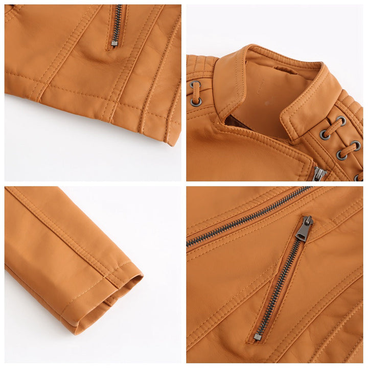 W&W Mode | Gewaschene Lammfell-Lederjacke