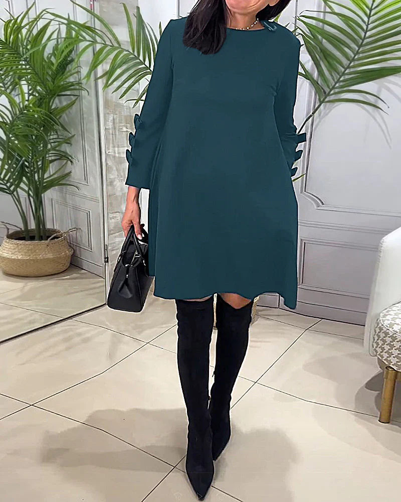 W&W Mode | Elegantes Langarmkleid