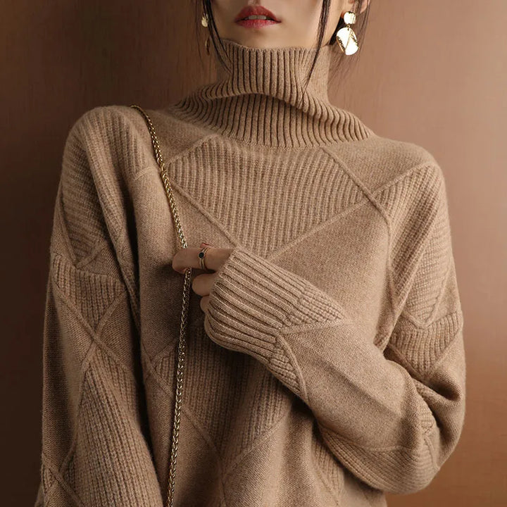 W&W Mode | Bequemer Weicher Rollkragenpullover