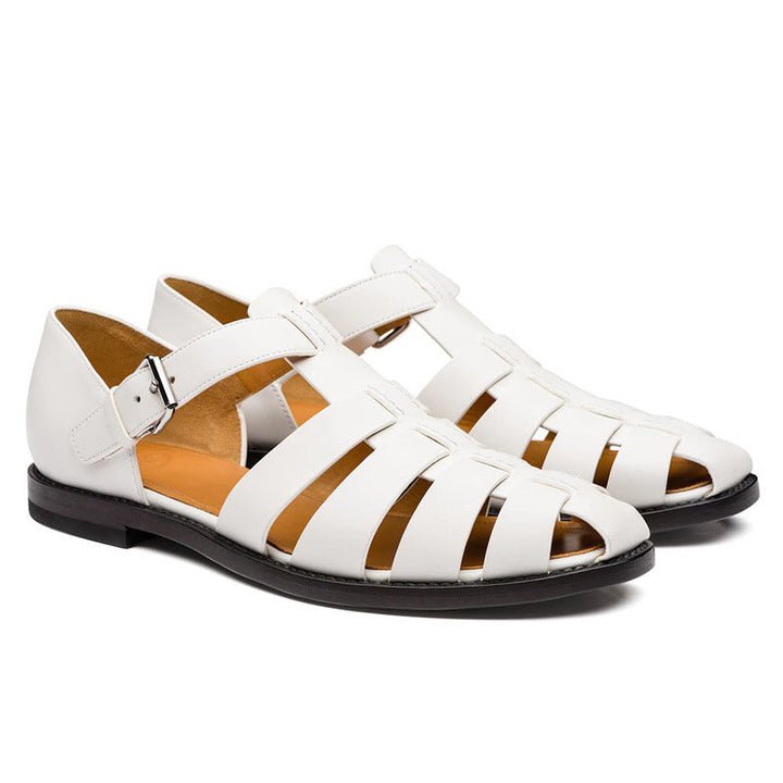 W&W Mode | Colorblock Herren Sandale Aus Veganem Leder