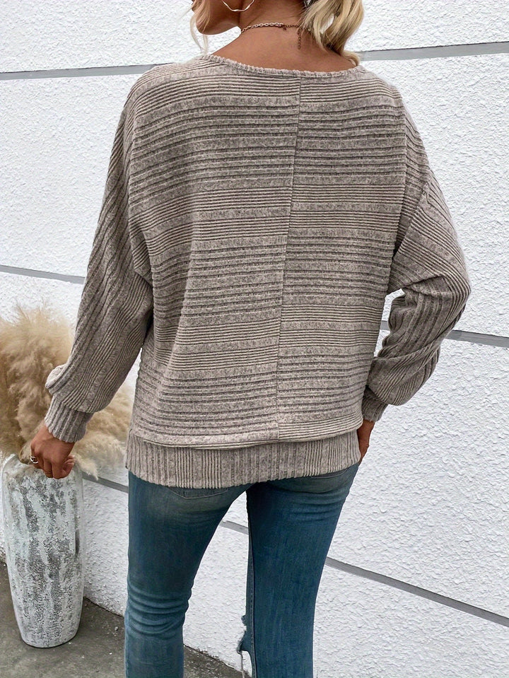 W&W Mode | Pullover für Damen mit lockeren Fledermausärmeln