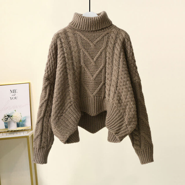 W&W Mode | Elegantes Set Aus Rollkragenpullover Und Lockerer Hose