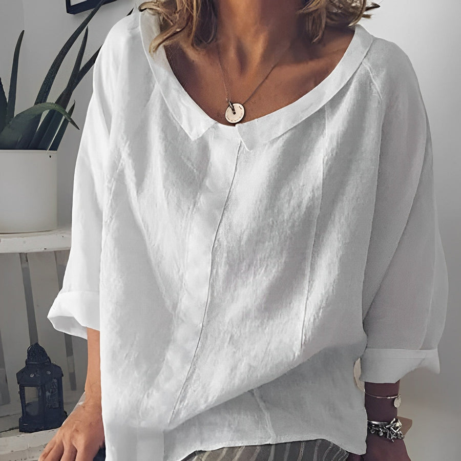 W&W Mode | Bluse Mit Umgeschlagenem Kragen